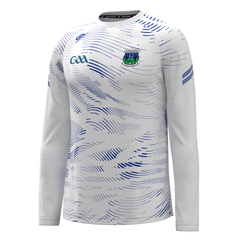Ballina GAA long sleeve white warm up top 2501