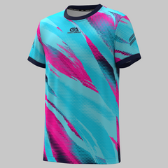 Cyan Pink Kids Training jersey 2506