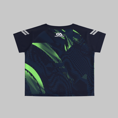 Leitrim GAA Kids Training Jersey Navy Lime 2025