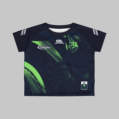 Leitrim GAA Kids Training Jersey Navy Lime 2025
