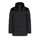 Moneygall Camogie Hooded Padded Parka Black Charcoal Jacket