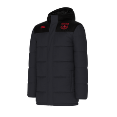 Moneygall Camogie Hooded Padded Parka Black Charcoal Jacket