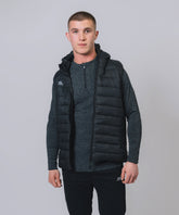 Kids Core Black Hooded Gilet
