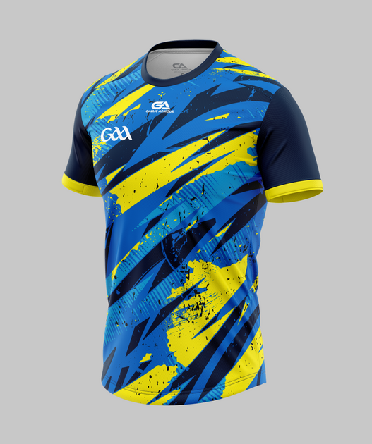 Kids GAA Training Jersey 2203 Navy Royal Gaelic Armour
