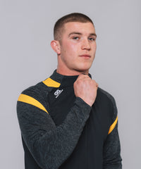Culainn 1/4 Zip Black Marl Amber