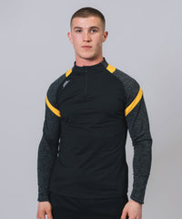 Culainn 1/4 Zip Black Marl Amber