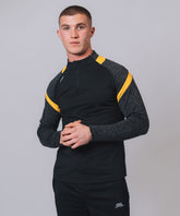 Culainn 1/4 Zip Black Marl Amber