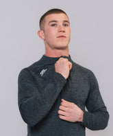 Core 1/4 Zip Black Marl