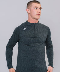 Core 1/4 Zip Black Marl