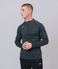 Core 1/4 Zip Black Marl