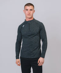 Core 1/4 Zip Black Marl
