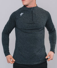 Core 1/4 Zip Black Marl