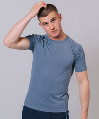 Flex Navy Marl Tee