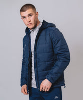 Hooded Padded Navy Jacket