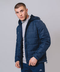 Cahir Hooded Padded Navy Jacket