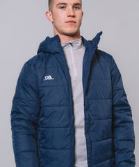 Cahir Hooded Padded Navy Jacket