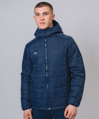 Cahir Hooded Padded Navy Jacket