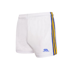 GAA Official Match Shorts White Royal Amber