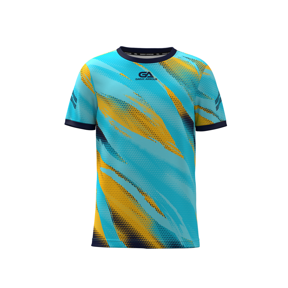 Cyan Amber Kids Training jersey 2505