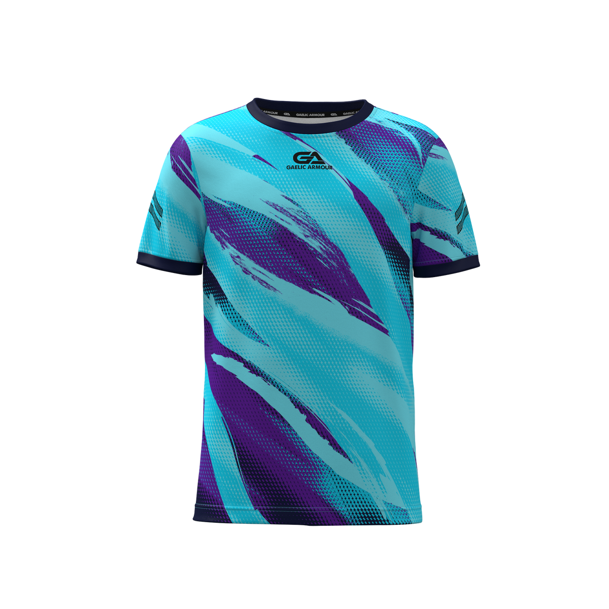 Cyan Purple Kids Training jersey 2504