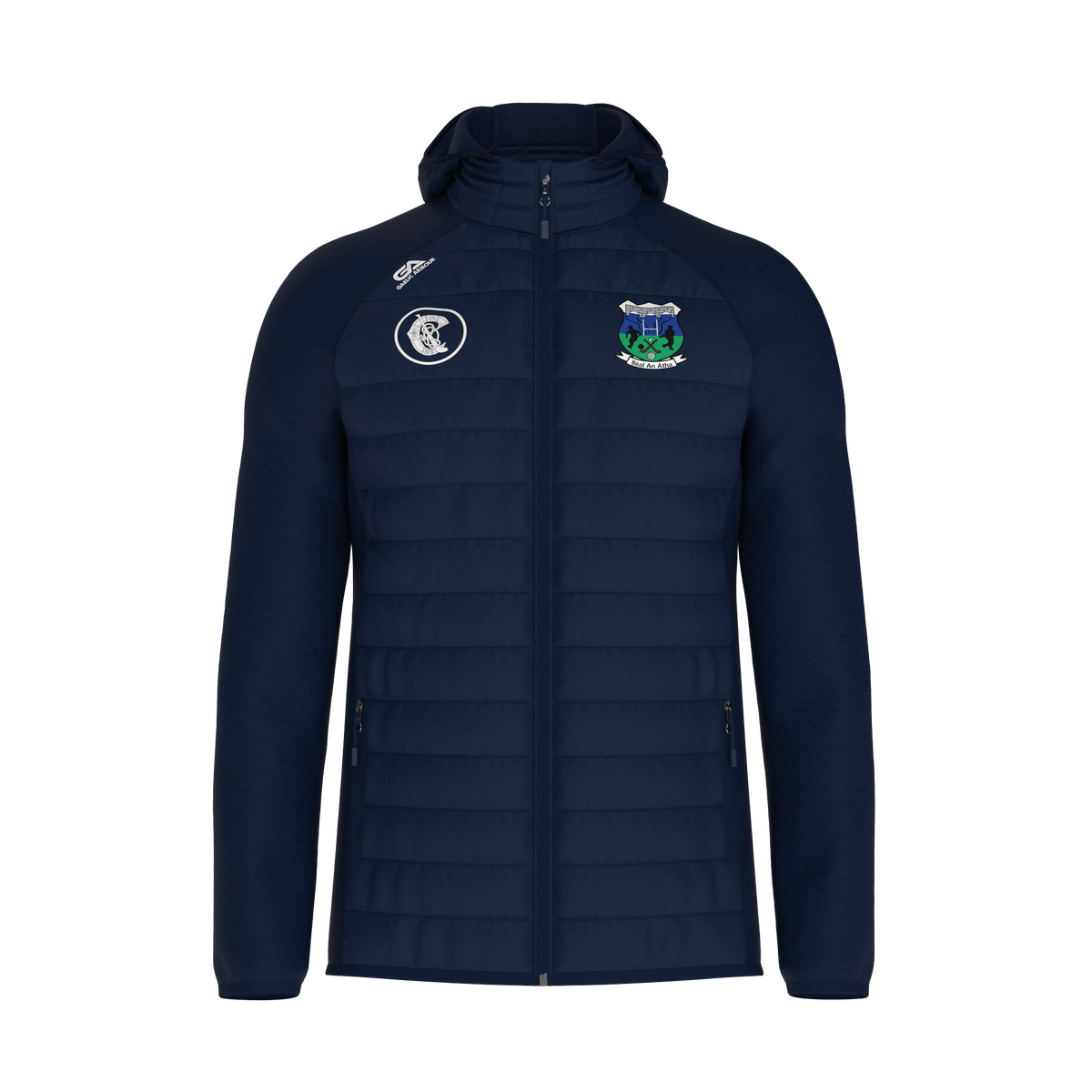 Ballina Camogie Navy Hooded Hybrid