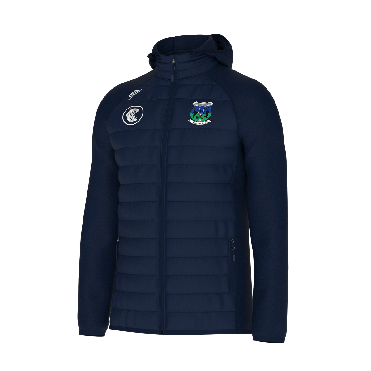 Ballina Camogie Navy Hooded Hybrid
