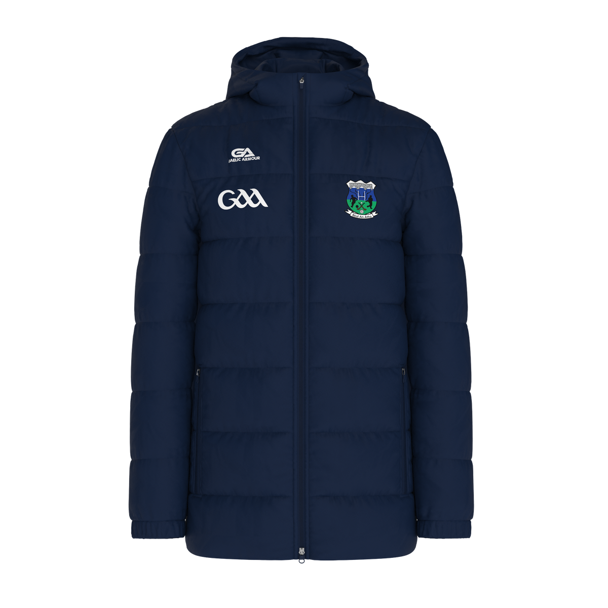 Ballina GAA Hooded Padded Navy Jacket