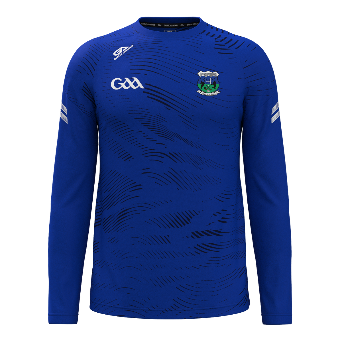 Ballina GAA long sleeve blue warm up top 2502