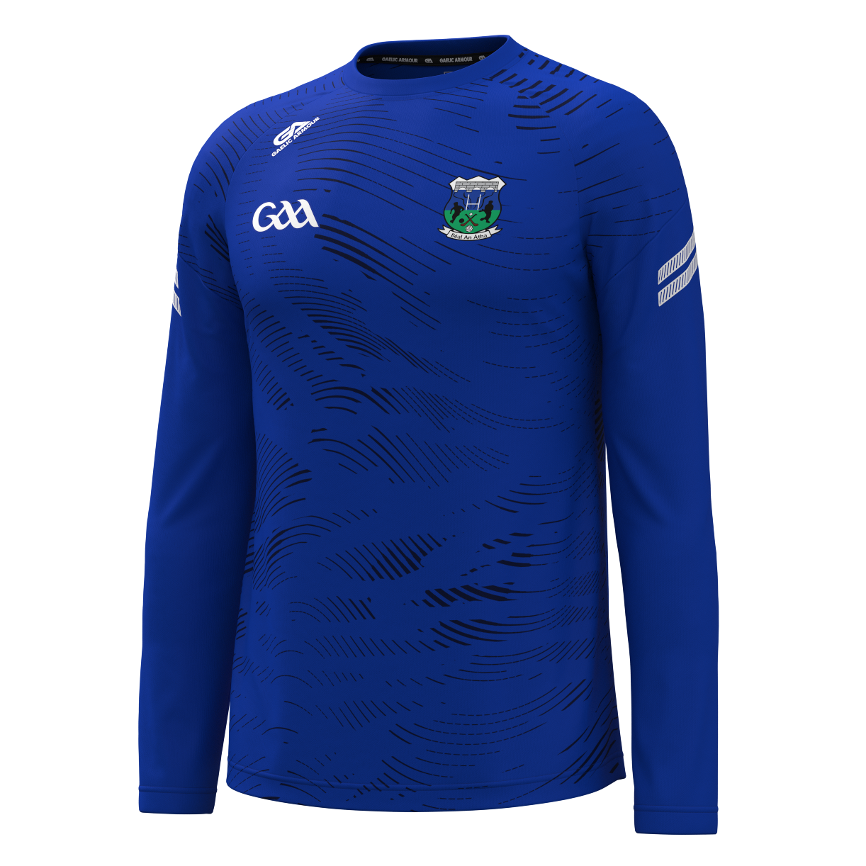 Ballina GAA long sleeve blue warm up top 2502