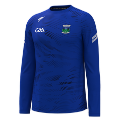 Ballina GAA long sleeve blue warm up top 2502