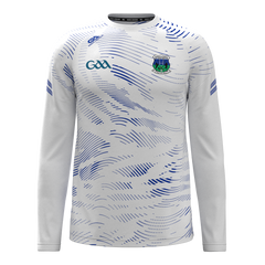 Ballina GAA long sleeve white warm up top 2501