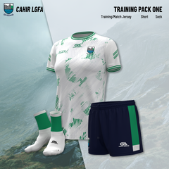 Cahir LGFA Kids training pack 1 (with white training jersey)