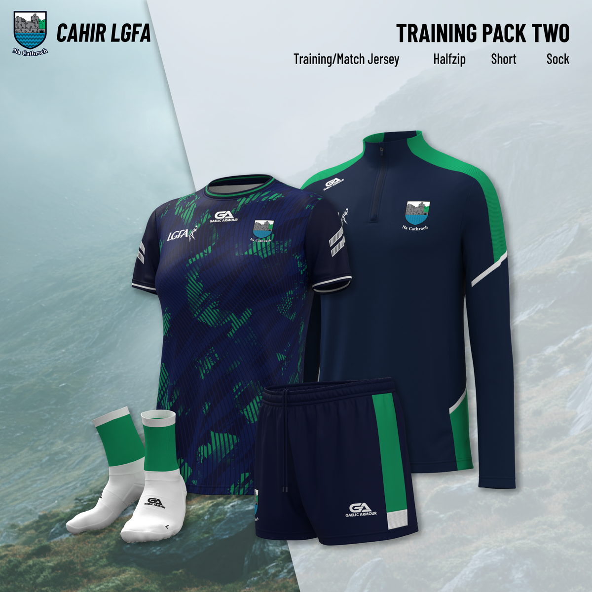 Cahir LGFA training pack 2 (with navy training jersey)