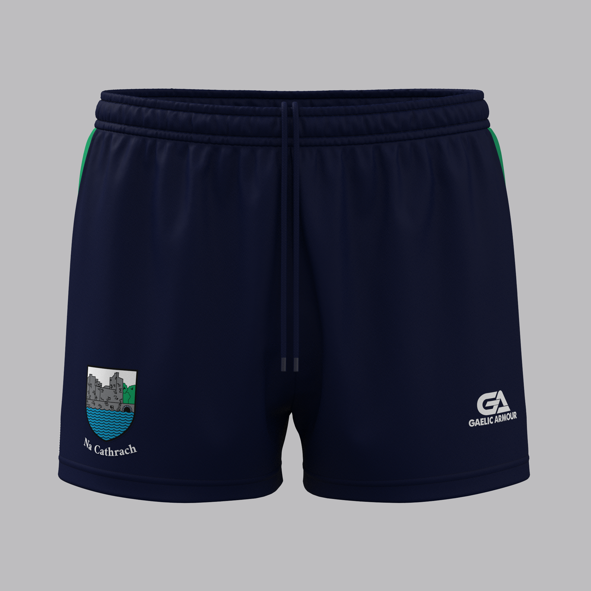 Kids Cahir Training Shorts Navy Green white