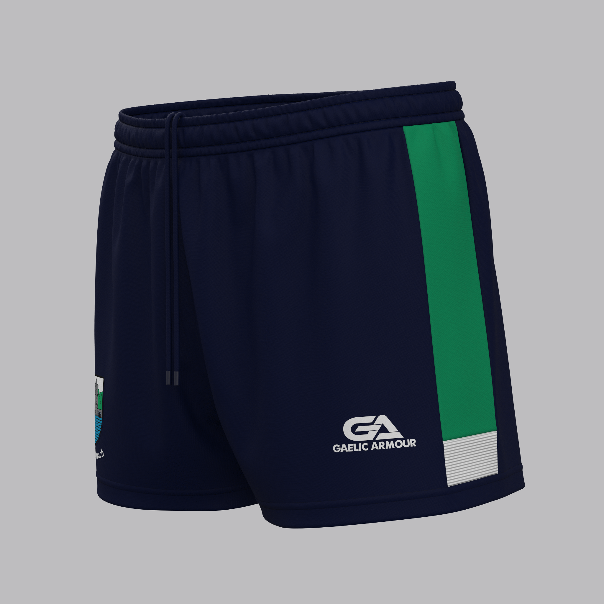 Cahir Training Shorts Navy Green white