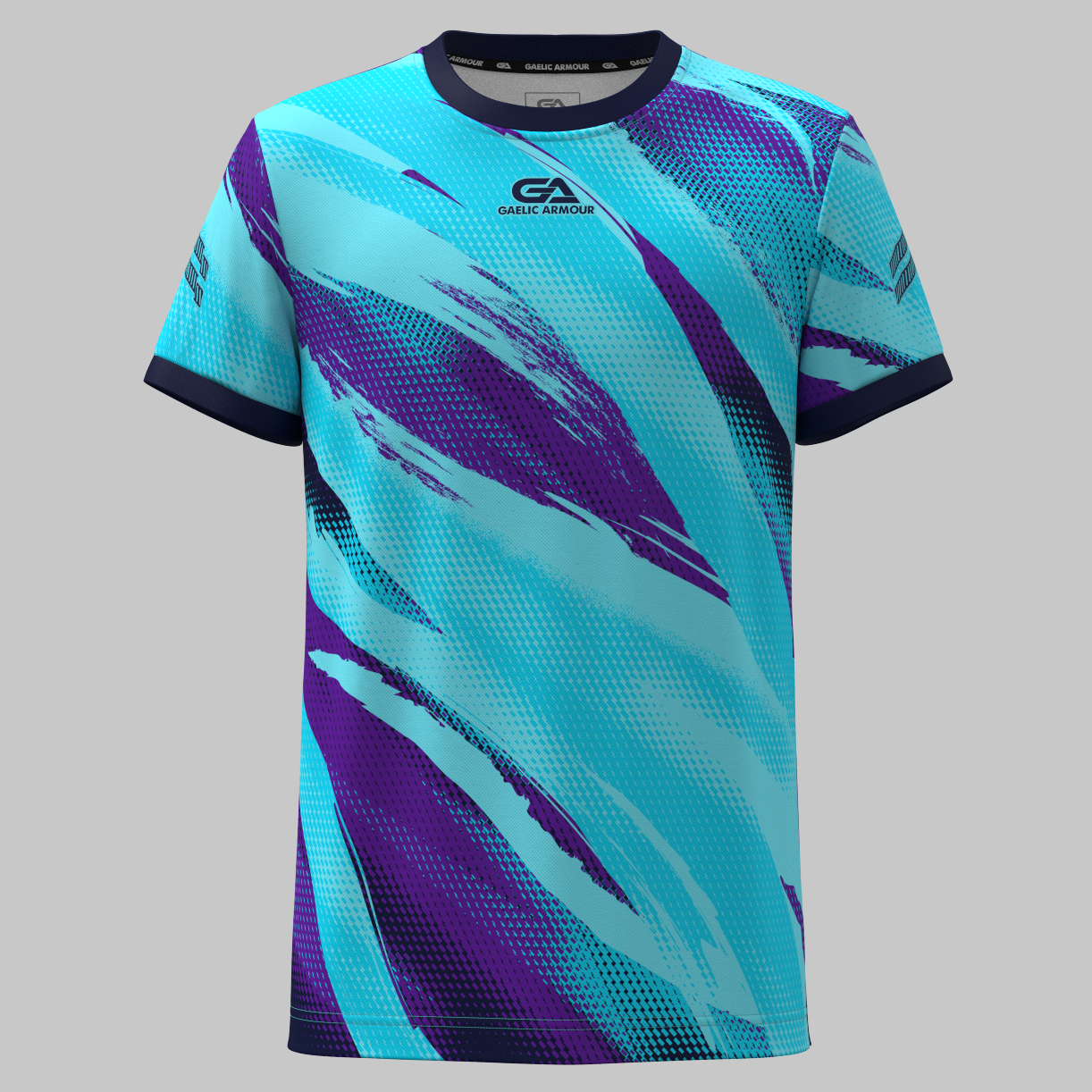 Cyan Purple Kids Training jersey 2504