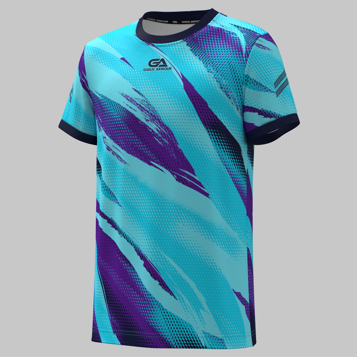 Cyan Purple Kids Training jersey 2504