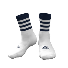 GAA Midi Socks Navy White Hoops