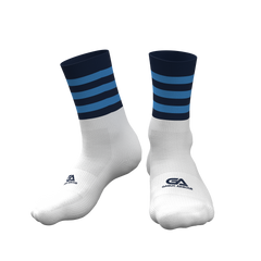 GAA Midi Socks Navy Sky Hoops