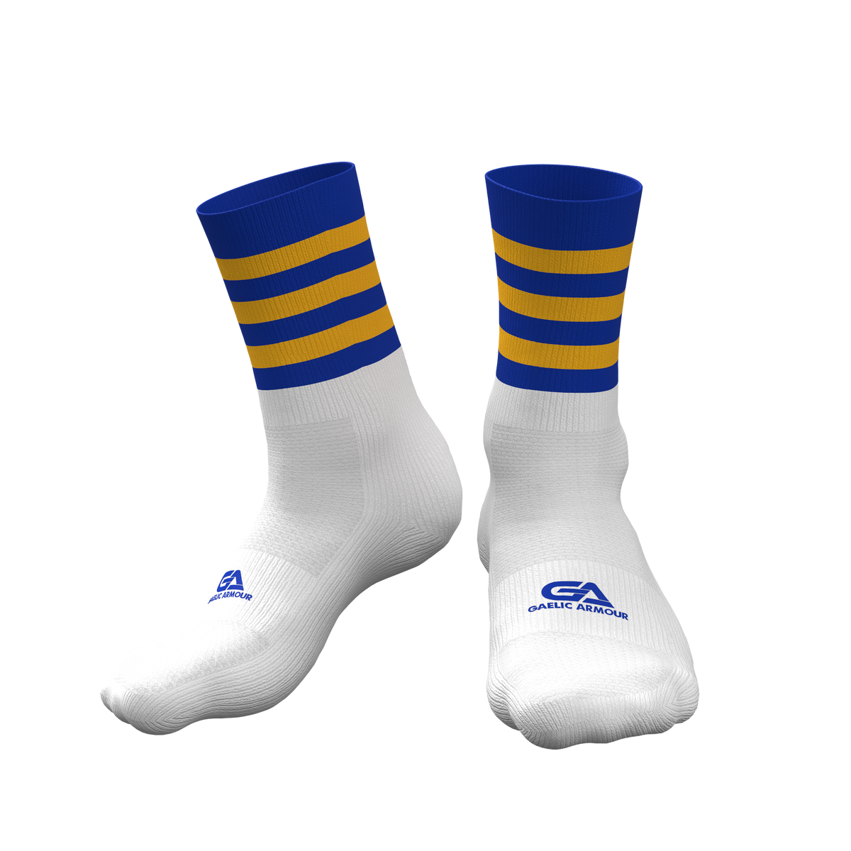 GAA Midi Socks Royal Amber Hoops