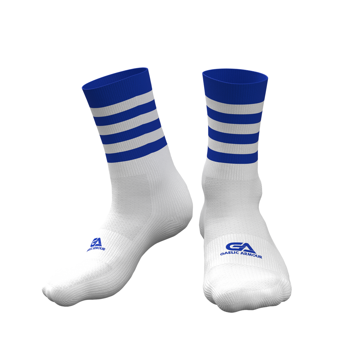 GAA Midi Socks Royal White Hoops