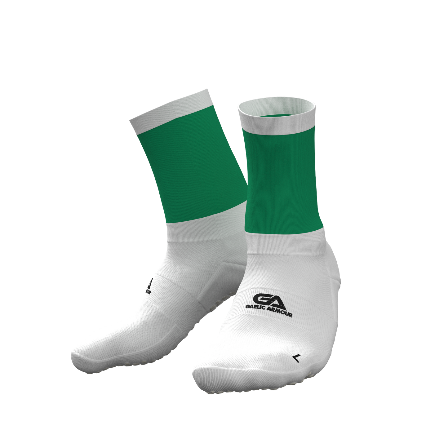 Grip GAA Midi Sock Green White Gaelic Armour