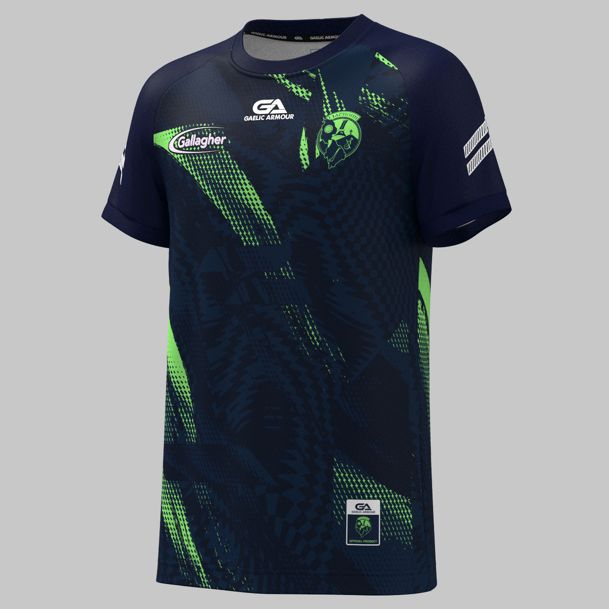 Leitrim GAA  Kids Training Jersey Navy Lime 2025
