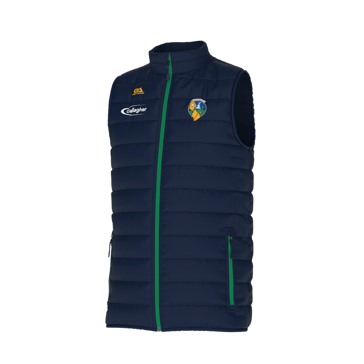 Leitrim GAA Kids Navy Green Gilet
