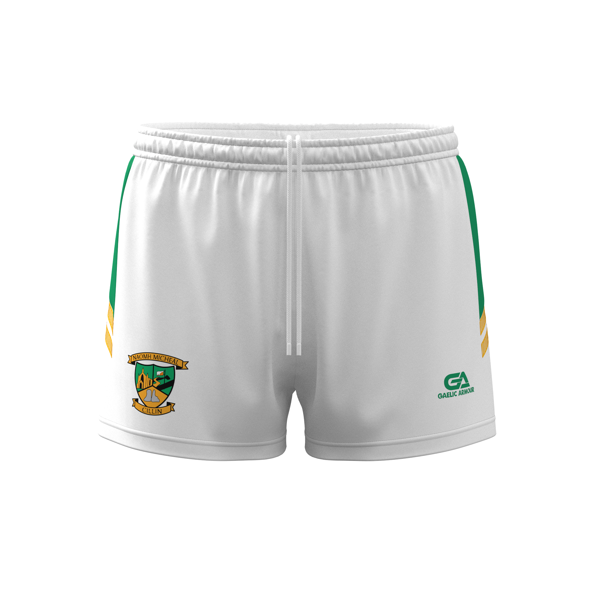 St Michaels Killean Shorts White Green Amber