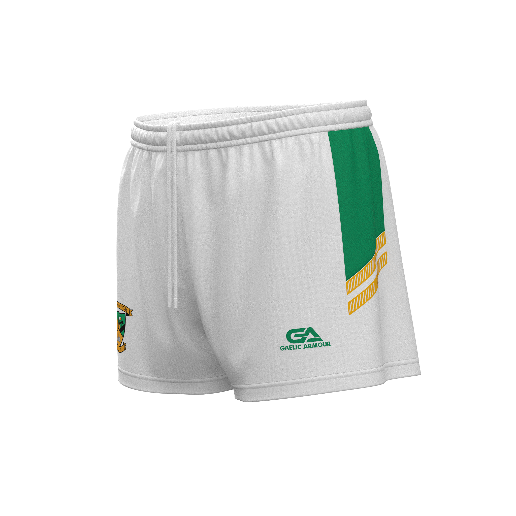 St Michaels Killean Shorts White Green Amber