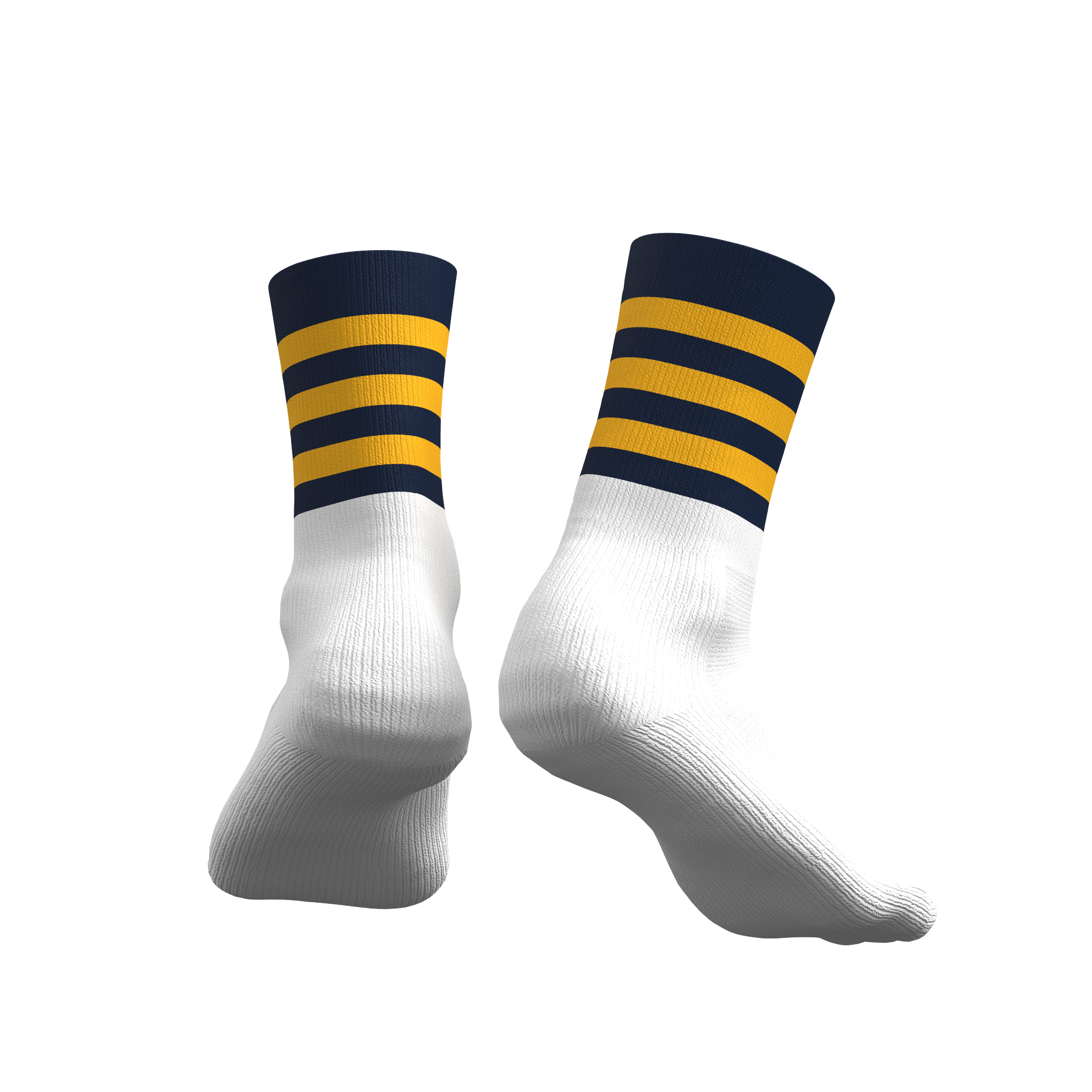 Tipperary Socks Navy Amber Hoops