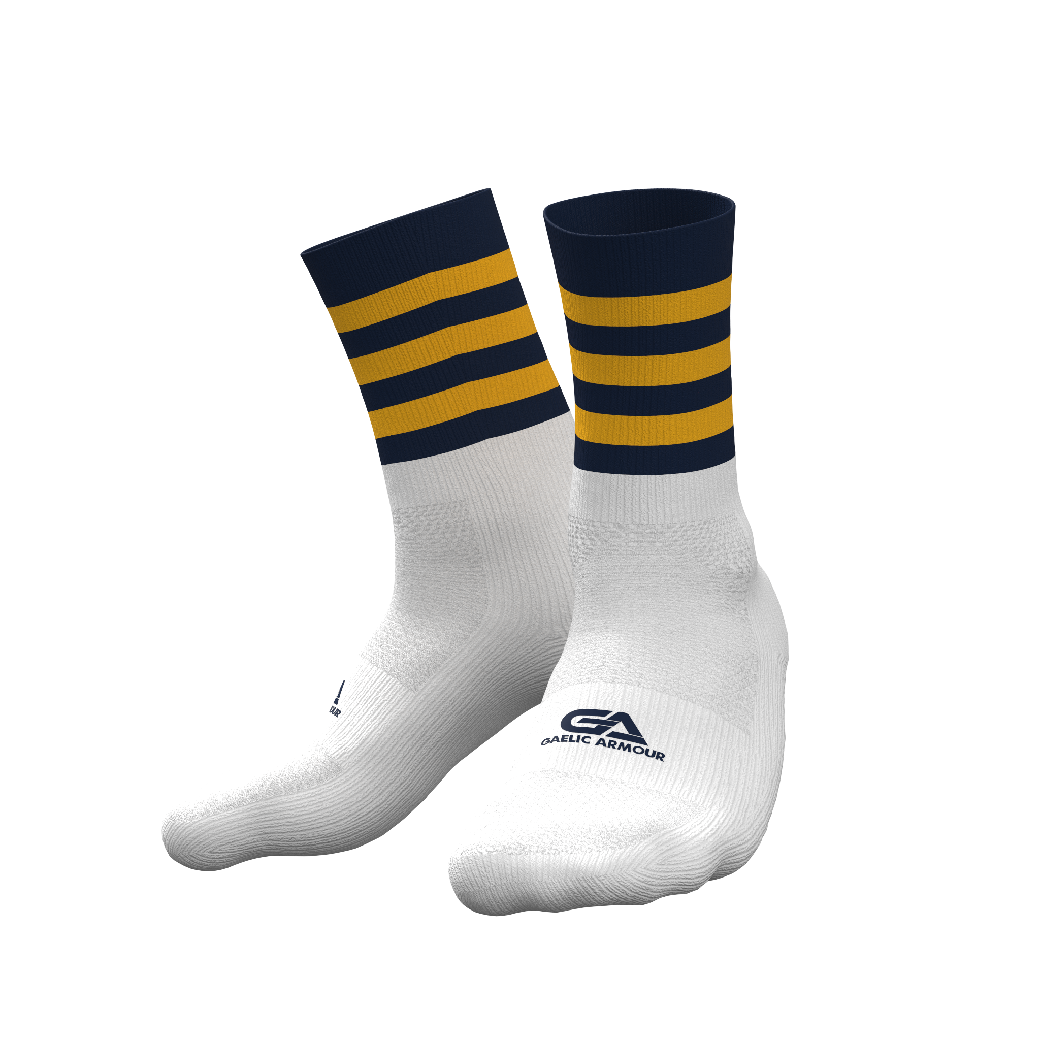Tipperary Socks Navy Amber Hoops