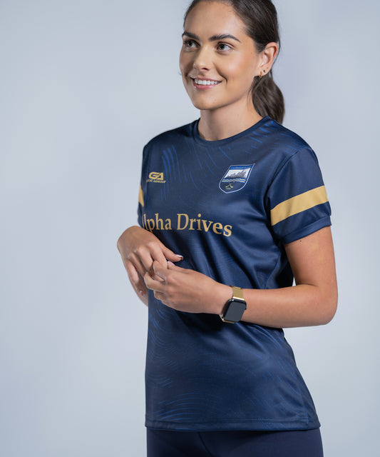 Kids Tipperary Camogie Training Jersey Navy
