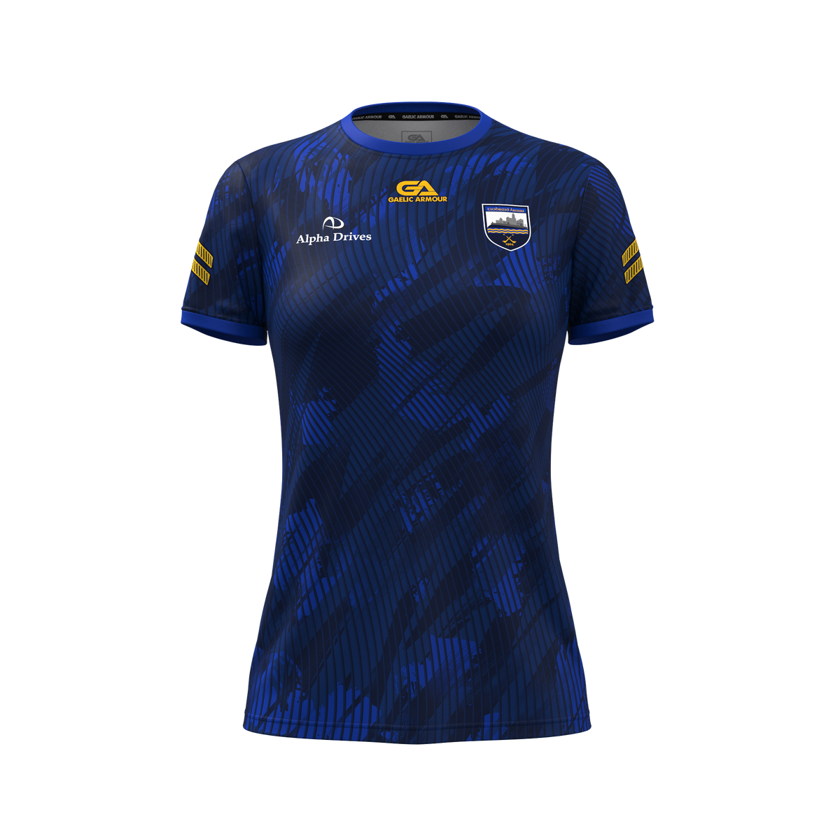 Kids Tipperary Camogie Training Jersey Navy Royal
